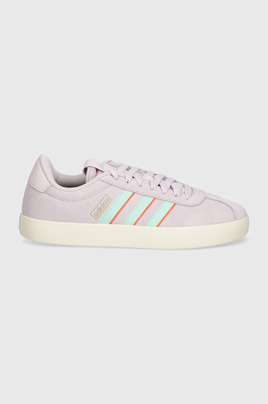 adidas sneakersy zamszowe Vl Court IF4468 fioletowy AW24