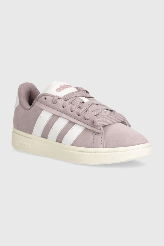 Tenisky adidas Grand Court Alpha semišová koža fialová IH3848