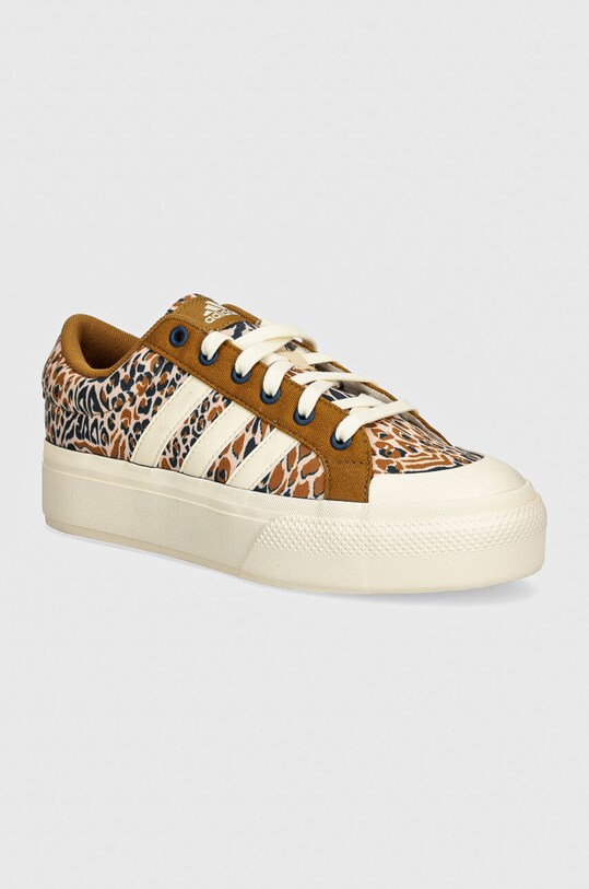 adidas tenisówki Bravada x Farm Rio platforma beżowy IH7327