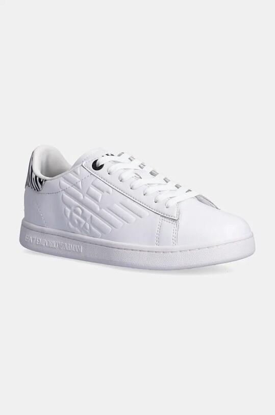 Кроссовки EA7 Emporio Armani кожа с покрытием белый XCC51.X8X001.T978
