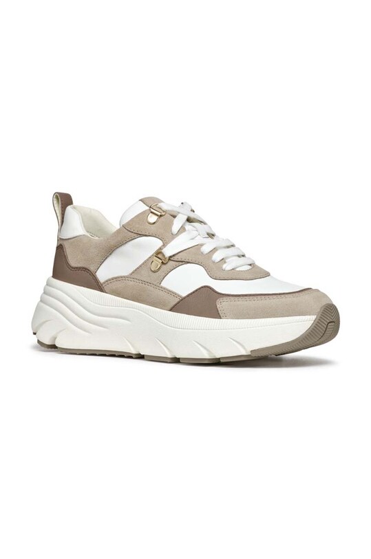 Geox sneakers din piele D DIAMANTA D36UFE.08522.C0118 bej AW24