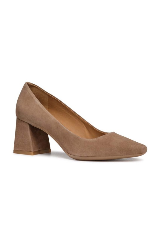Geox scarpe décolleté in pelle scamosciata D GISELDA D36VCA.00021.C6372 marrone AW24