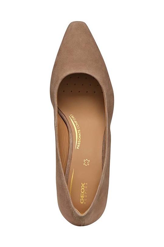 Geox scarpe décolleté in pelle scamosciata D GISELDA D36VCA.00021.C6372 marrone