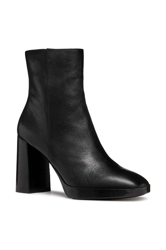 Geox cizme de piele D TEULADA D36VLC.000TC.C9999 negru AW24