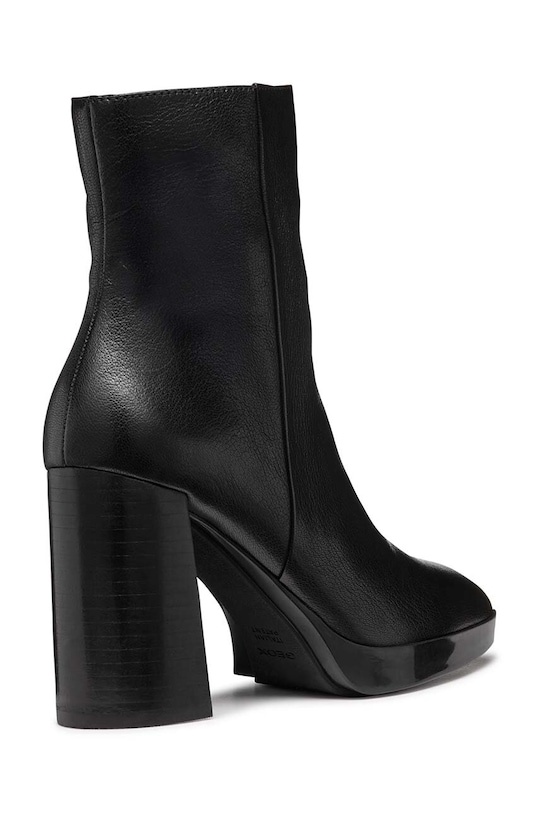 Încălțăminte Geox cizme de piele D TEULADA D36VLC.000TC.C9999 negru