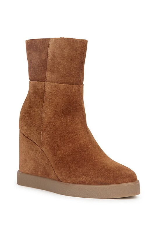 Geox botki zamszowe D ELIDEA WEDGE D36VQB.00022.CD500 brązowy NC24