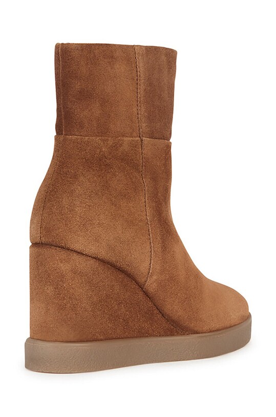 Obuwie Geox botki zamszowe D ELIDEA WEDGE D36VQB.00022.CD500 brązowy