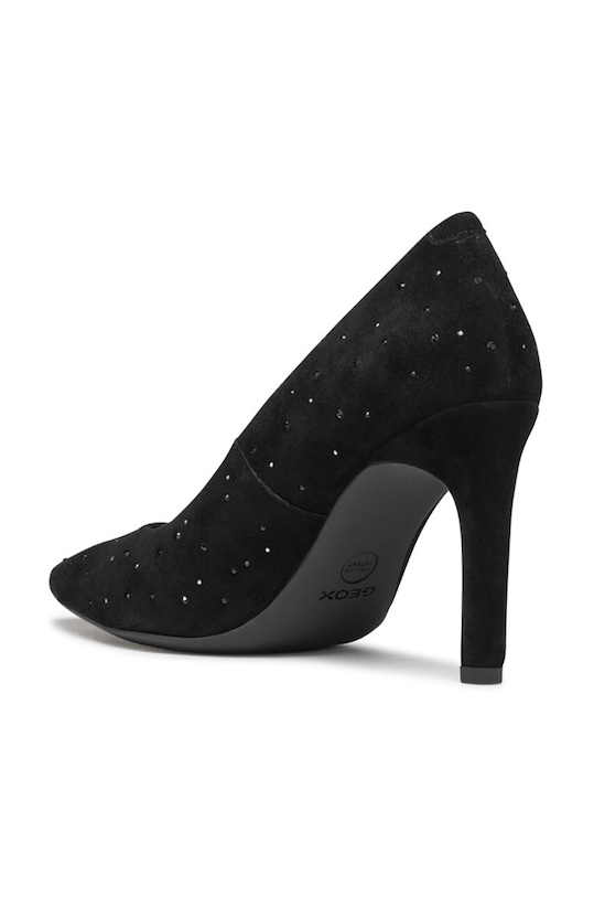 Велурени обувки с тънък ток Geox D FAVIOLA черен D468UB.00021.C9998