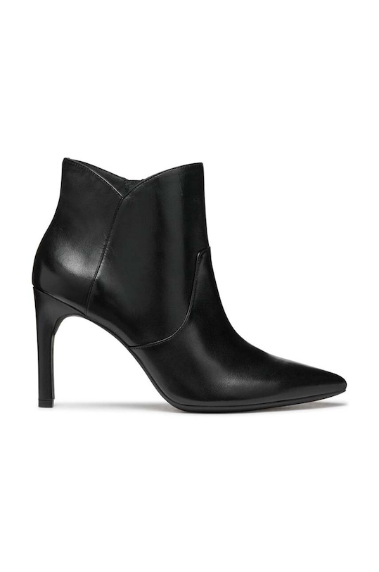 Geox bőr csizma D FAVIOLA tűsarok fekete D468UD.000TU.C9999