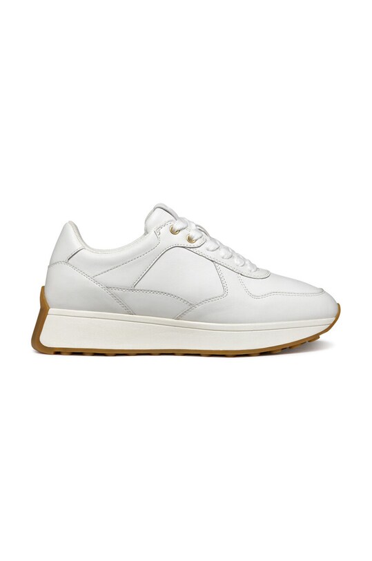 Geox sneakers din piele D AMABEL plată alb D46MDA.00085.C1000