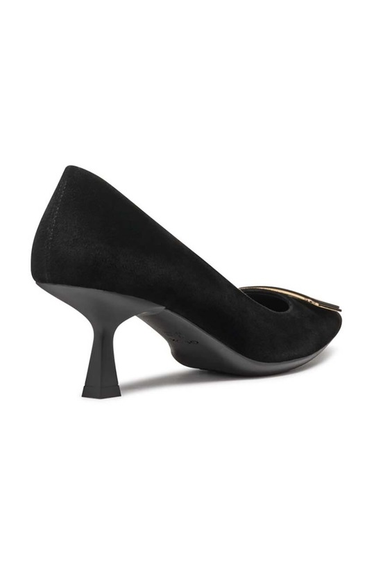 Încălțăminte Geox tocuri din piele intoarsa D GISELDA R D46MHC.00021.C9999 negru