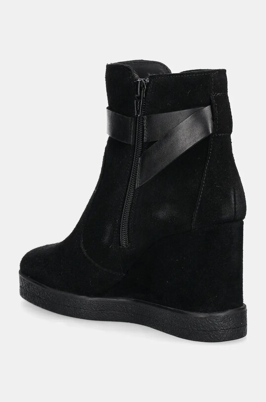 Obuv Semišové topánky Geox D ELIDEA WEDGE D46VQA.02243.C9999 čierna
