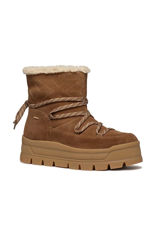 Čizme za snijeg od brušene kože Geox D SPHERICA EC7.1 B A D46WSA.00022.C6372 smeđa NC24