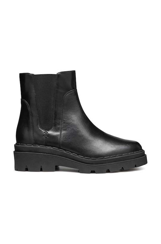 Geox cizme de piele D FELLENY 5-8 cm negru D46XEC.043NH.C9999