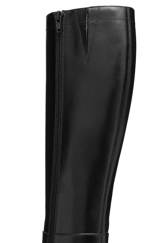 Kožené kozačky Geox D SERILDA 60 D46XXA.00043.C9999 černá