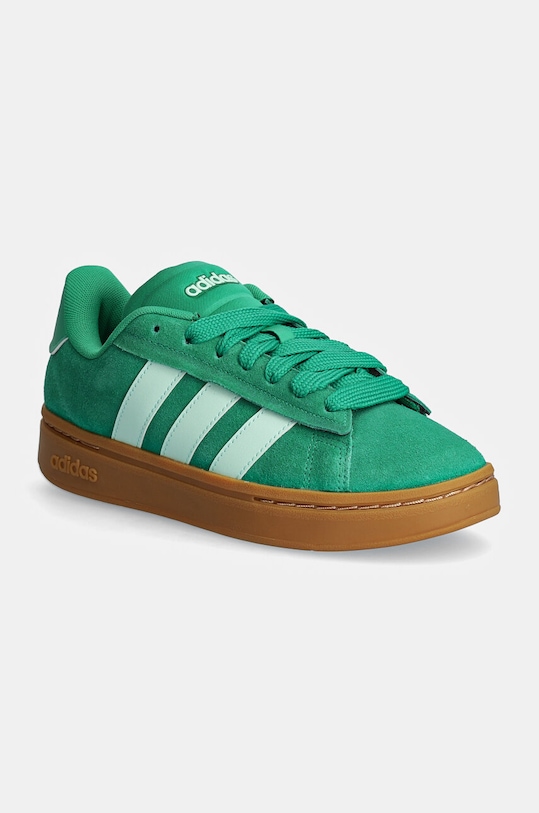 Tenisky adidas Grand Court Alpha semišová koža zelená JH7232