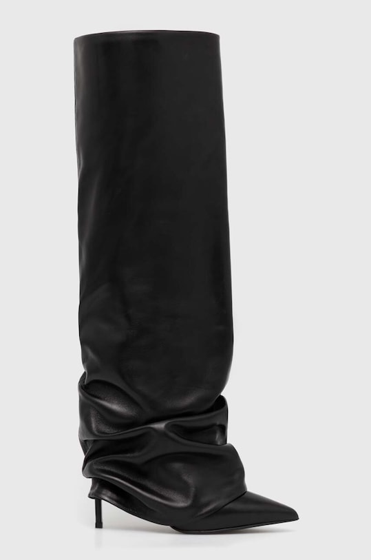 Le Silla ghete de piele Stivale Andy 2030A100R1PPGLO001 negru AW24