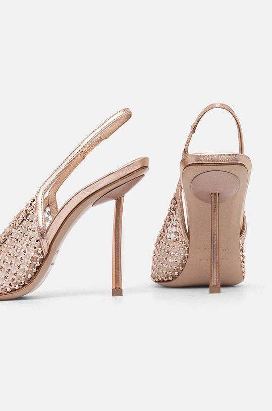 Încălțăminte Le Silla pantofi cu toc Chanel Gilda 2299U090P1PPCAZ908 aur