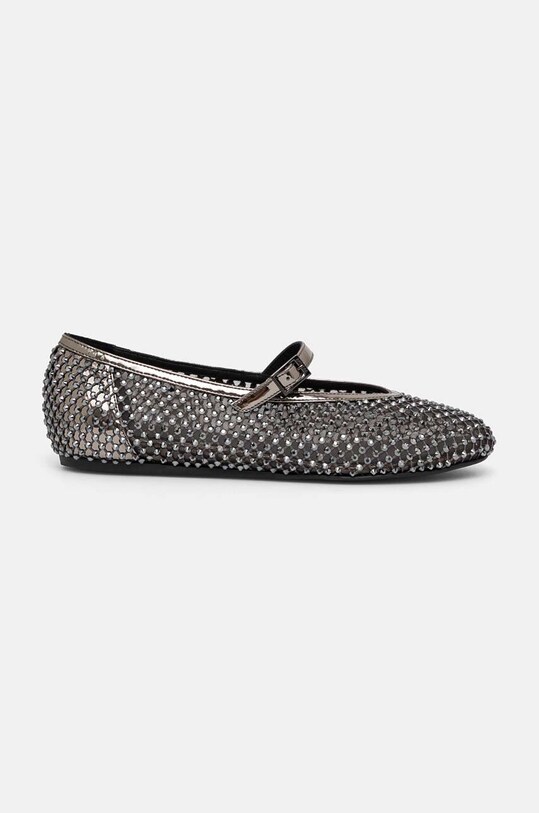 Baleríny Le Silla Ballerina Gilda 0189C020MTPPSTE922 stříbrná AW24