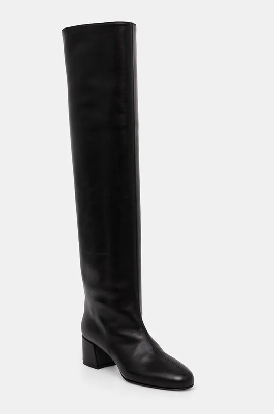 Le Silla ghete de piele Stivale Danielle 1368C050RBPPGLO001 negru AW24