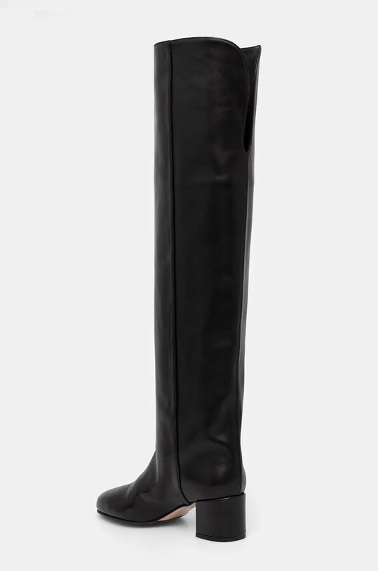 Încălțăminte Le Silla ghete de piele Stivale Danielle 1368C050RBPPGLO001 negru