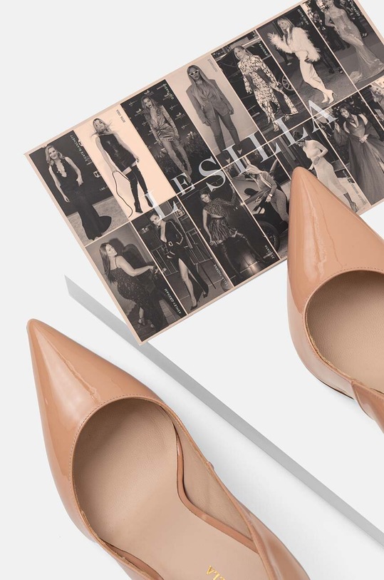 Le Silla stilettos de piele Deco Eva bej 2101M100R1PPKAB152