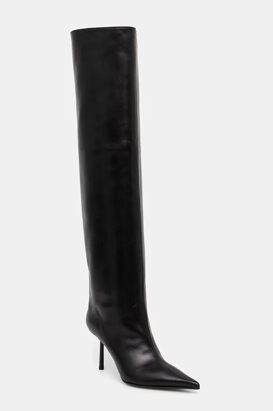 Kožené čižmy Le Silla Stivale Bella 4276C080BXPPGLO001 čierna AW24