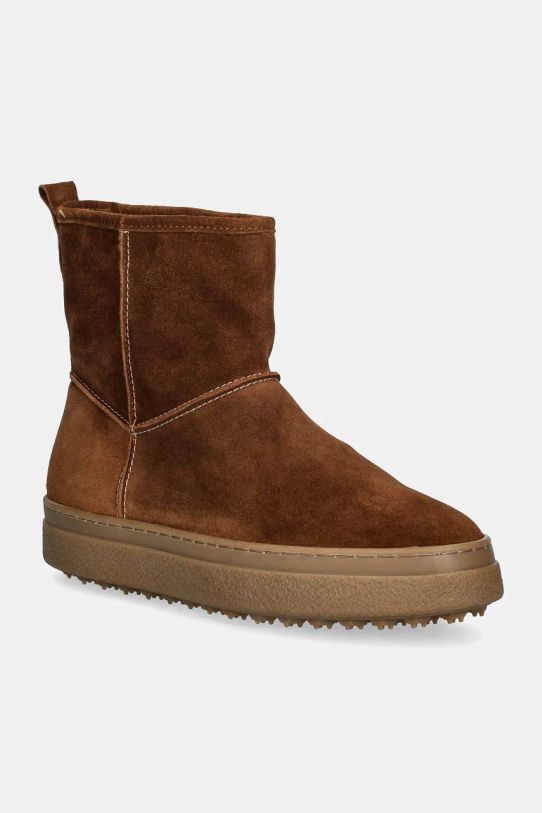 Gant śniegowce zamszowe Snowhill brak zapięcia brązowy 29543781.G45