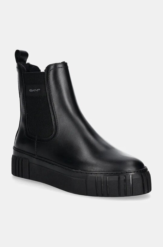Кожаные полусапоги Gant Snowmont с утеплением чёрный 29551787.G00