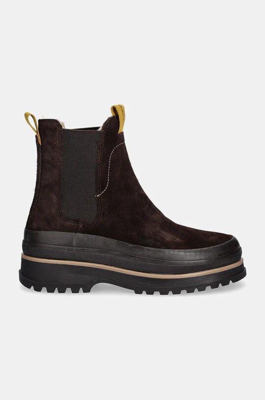 Gant botine din piele intoarsa Wintly 29553795.G462 maro NC24