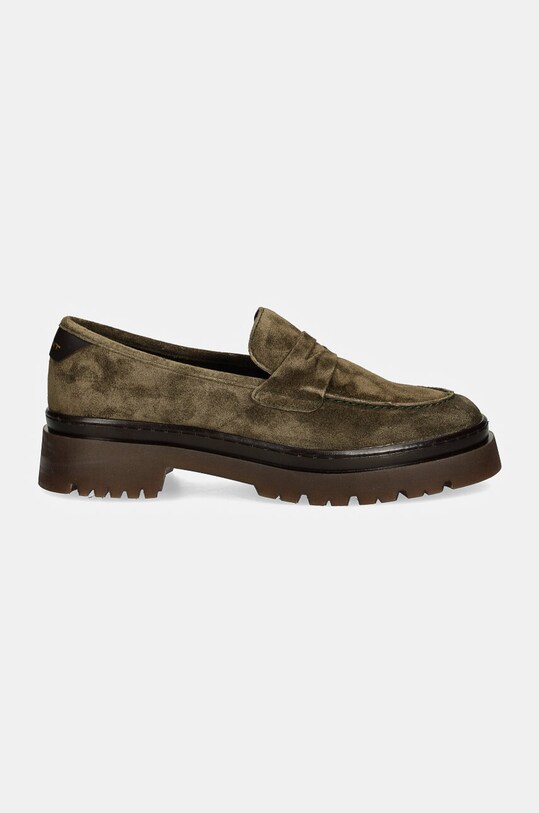 Gant mocasini din piele intoarsa Aligrey 29573766.G710 verde AW24