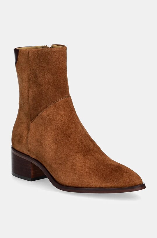 Gant cizme din piele intoarsa St Broomly pana la 5 cm maro 29543701.G45
