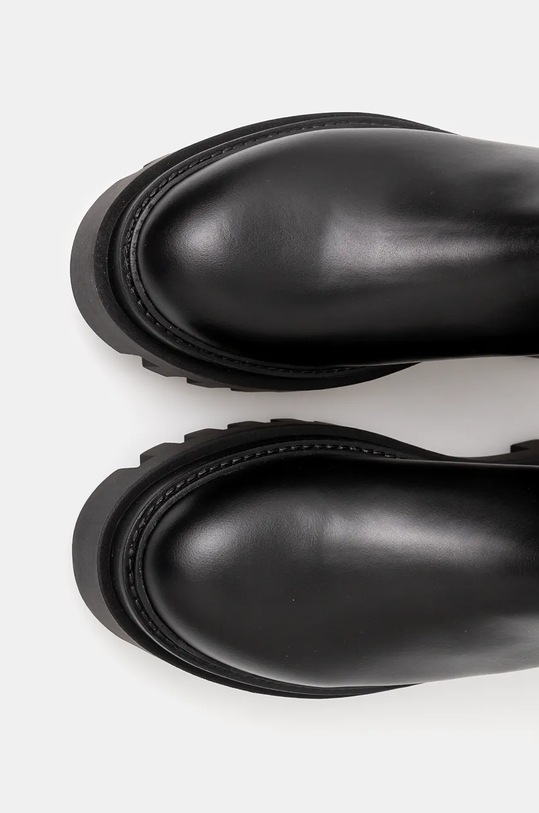 Шкіряні черевики Calvin Klein Jeans FLATFORM CHELSEA BOOT MG LTH YW0YW01542 чорний