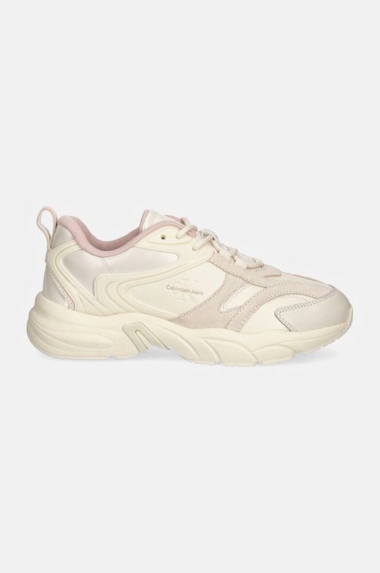 Tenisice Calvin Klein Jeans RETRO TENNIS LOW LACE ML MIX YW0YW01566 bež NC24