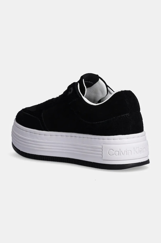 Обувь Замшевые кроссовки Calvin Klein Jeans BOLD PLATF LACEUP LOW MG SUEDE YW0YW01575 чёрный