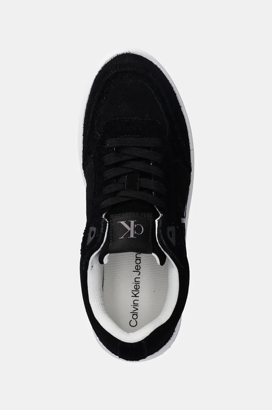 Замшевые кроссовки Calvin Klein Jeans BOLD PLATF LACEUP LOW MG SUEDE чёрный YW0YW01575
