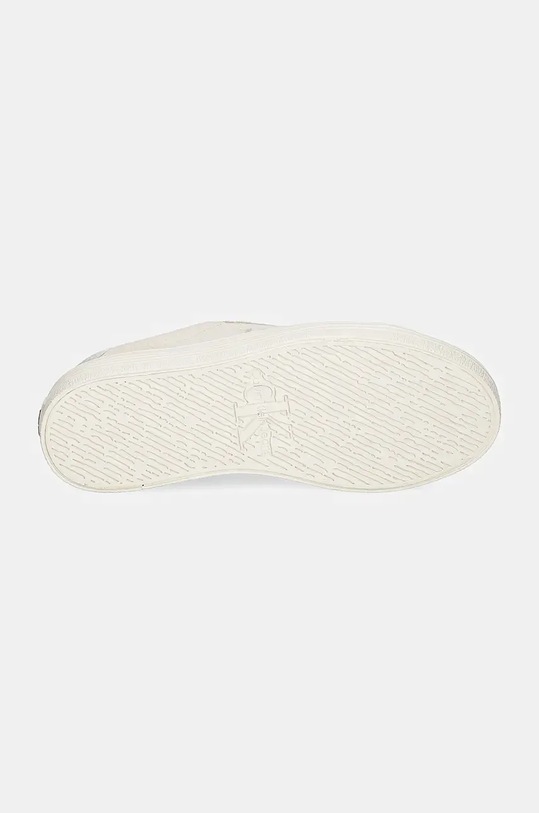 Замшеві кросівки Calvin Klein Jeans VULC FLATFORM LACEUP LOW MG S YW0YW01576 бежевий