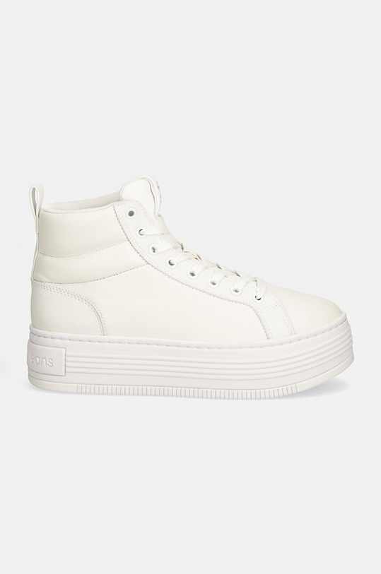 Calvin Klein Jeans sneakers BOLD PLATF MID OH MG LTH YW0YW01583 alb AW24