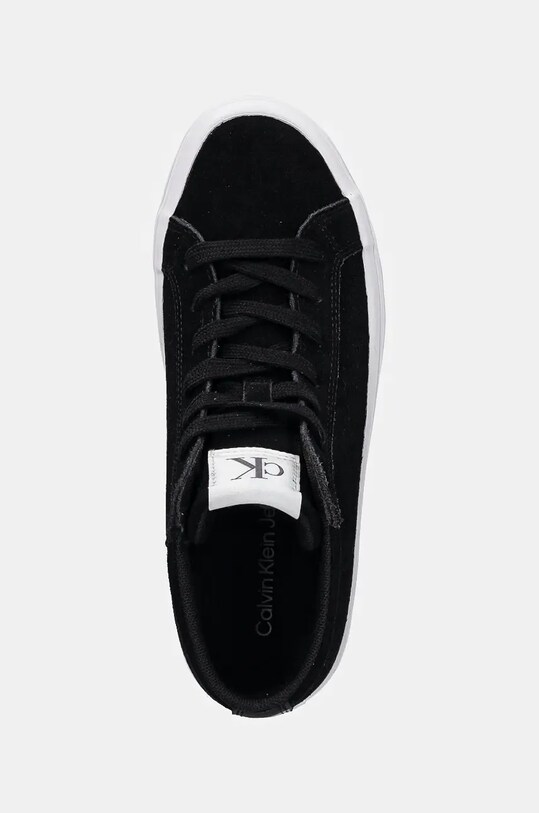Замшеві кеди Calvin Klein Jeans VULC FLATFORM LACEUP MID MG S чорний YW0YW01584