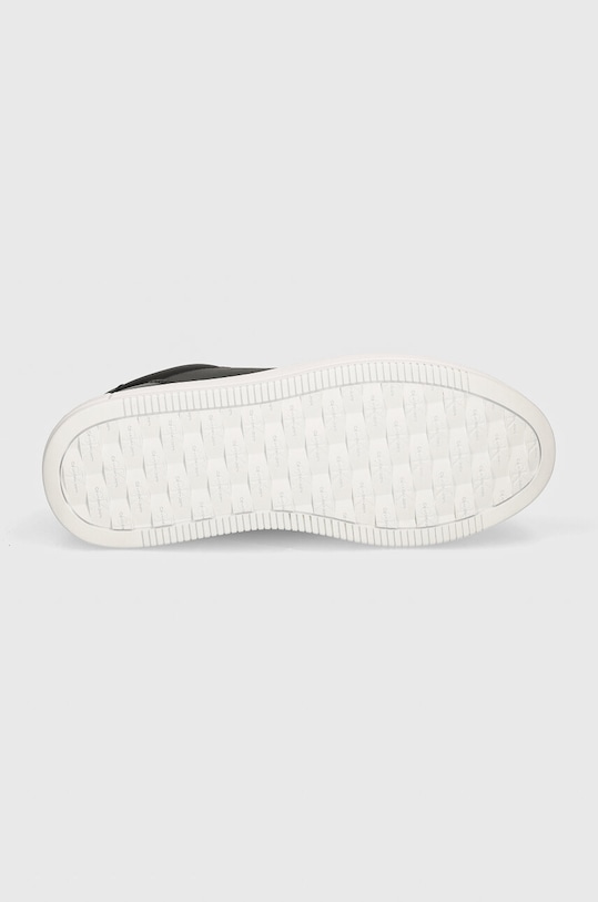 Kožne tenisice Calvin Klein Jeans BOLD PLATF LOW OH MG LTH YW0YW01589 crna