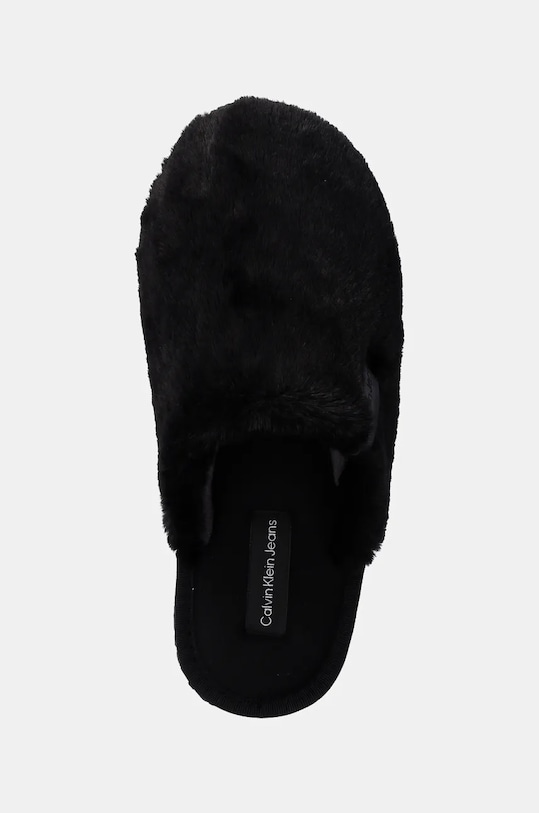 Calvin Klein Jeans papuci de casa otel SLIPPER FUR AFTER GLOW negru YW0YW01593