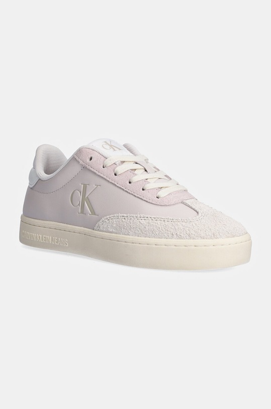 Calvin Klein Jeans sneakers in pelle CLASSIC CUPSOLE LOW MG MIX pelle fiore rosa YW0YW01611