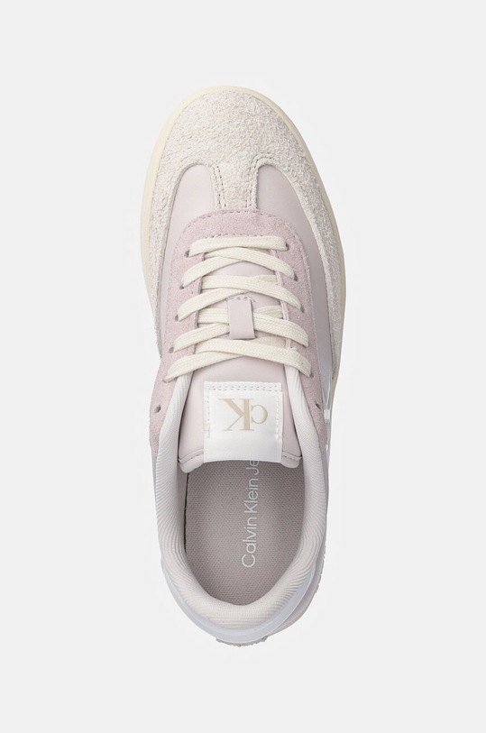 Кожаные кроссовки Calvin Klein Jeans CLASSIC CUPSOLE LOW MG MIX розовый YW0YW01611