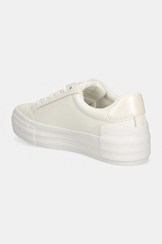 Obuwie Calvin Klein Jeans sneakersy skórzane VULC FLATFORM LOW MG LTH YW0YW01613 biały