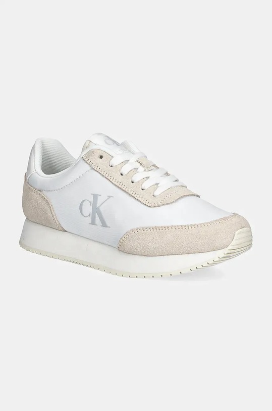 Кросівки Calvin Klein Jeans RUNNER LACEUP LOW MG MIX замша білий YW0YW01615