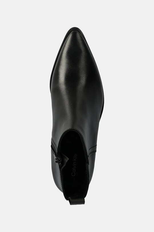 Calvin Klein Jeans cizme de piele COWBOY BOOT MG LTH negru YW0YW01678