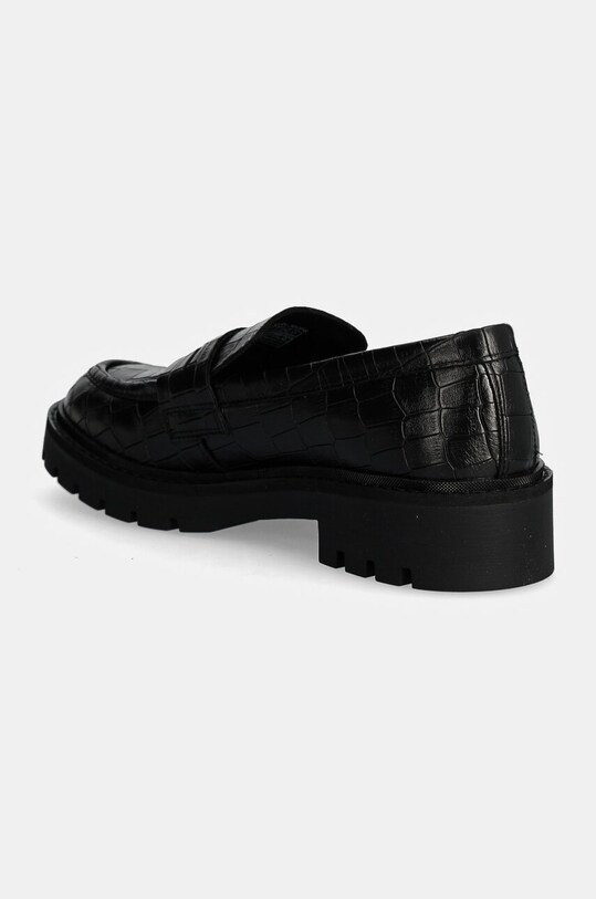 Obuwie Calvin Klein Jeans mokasyny skórzane FLATFORM LOAFER MG CROC LTH YW0YW01680 czarny