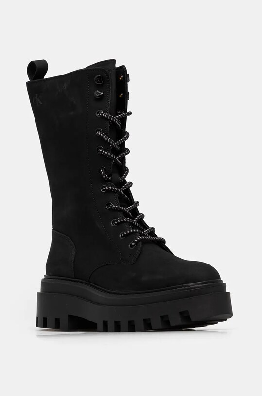 Черевики Calvin Klein Jeans FLATFORM LACE UP BOOT MG NB без утеплення чорний YW0YW01683