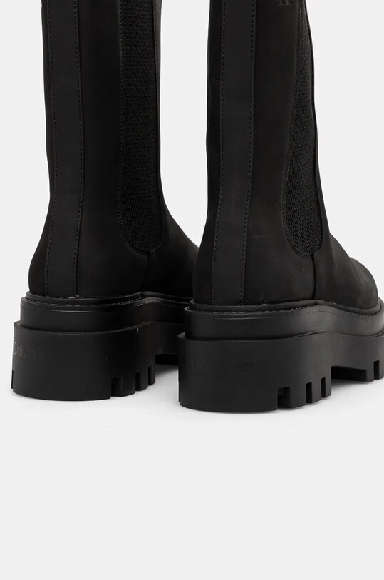 Взуття Черевики з нубуку Calvin Klein Jeans FLATFORM CHELSEA BOOT MG NB YW0YW01684 чорний
