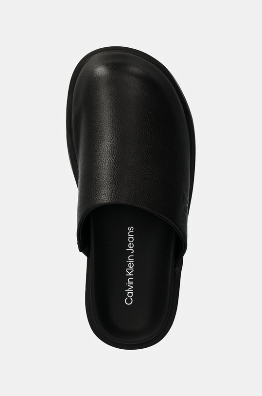 Шкіряні шльопанці Calvin Klein Jeans HOME CLOG SLIDE MG LTH чорний YW0YW01686